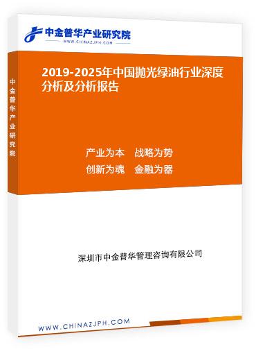 2019-2025年中國拋光綠油行業(yè)深度分析及分析報(bào)告