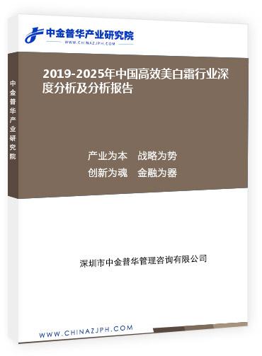 2019-2025年中國高效美白霜行業(yè)深度分析及分析報(bào)告