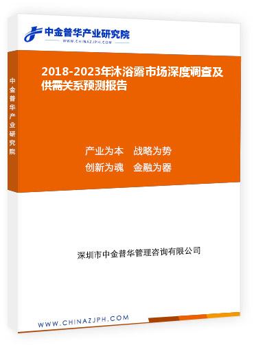 2018-2023年沐浴露市場深度調(diào)查及供需關(guān)系預(yù)測報(bào)告